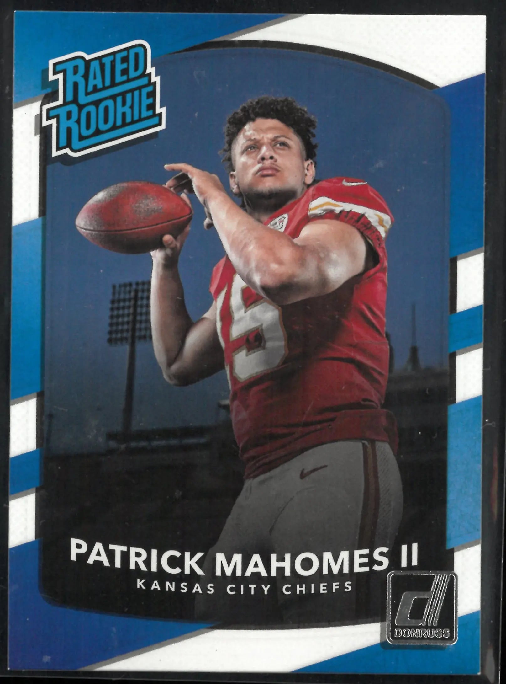 2017 Panini Donruss Rated Rookie Patrick Mahomes II RC 