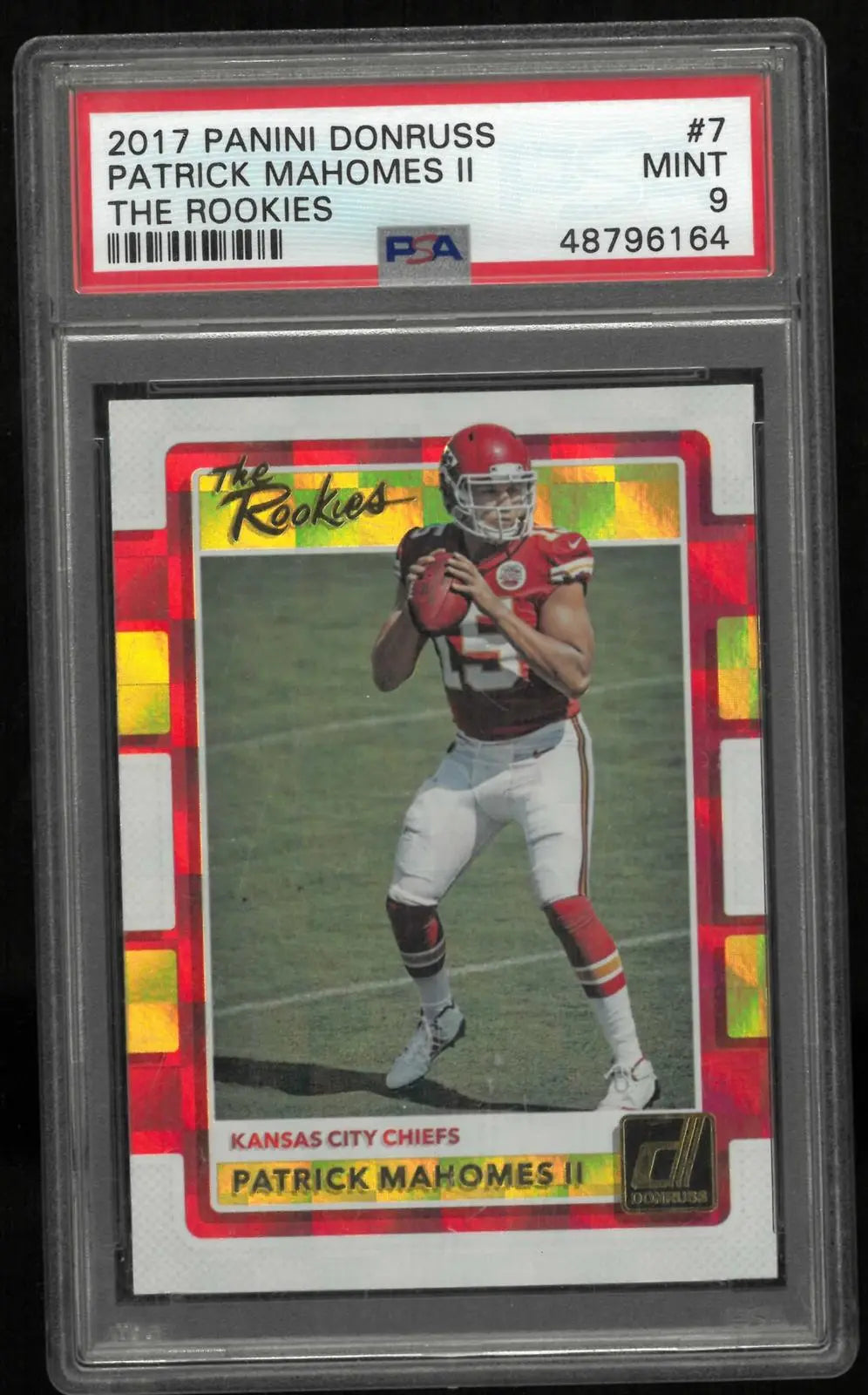 2017 Panini Donruss The Rookies Patrick Mahomes II RC PSA 9 