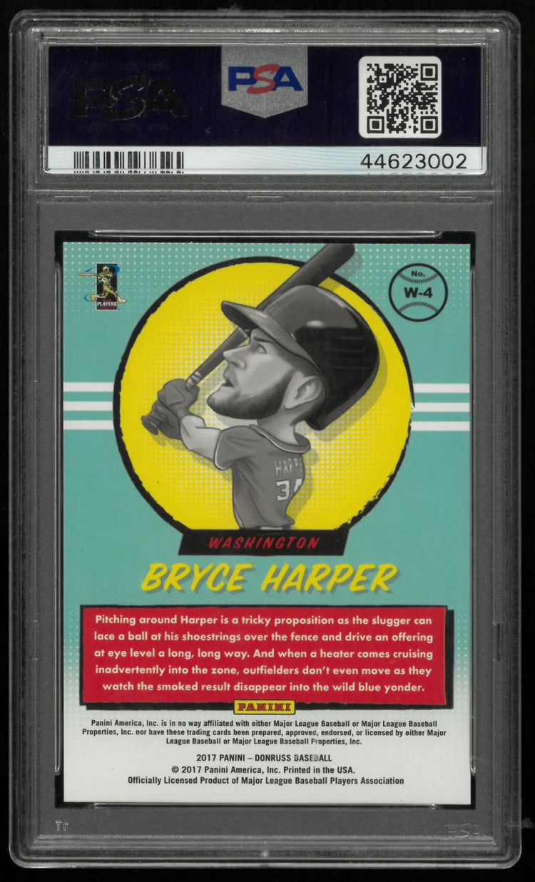 2017 Panini Donruss Whammy! Bryce Harper #W-4 PSA 10 