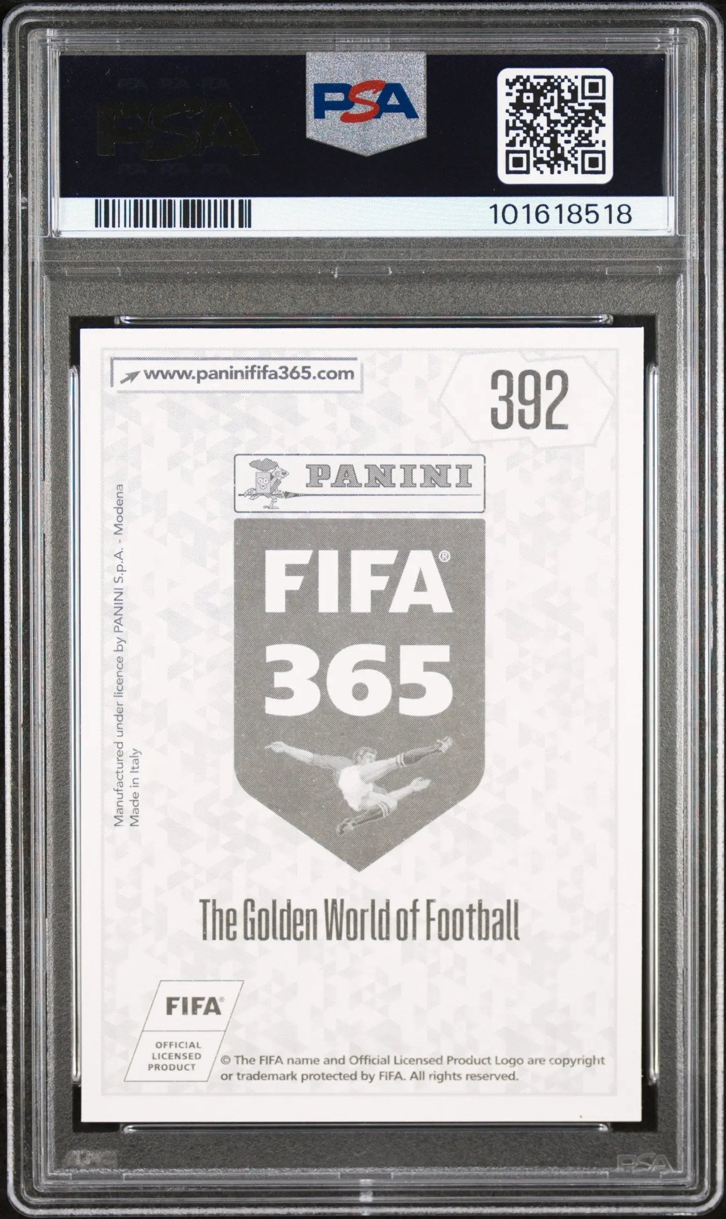 2017 Panini FIFA 365 Lionel Messi Milestone #392 PSA 6 