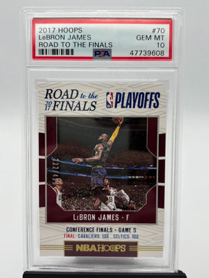 2017 Panini Hoops Road To The Finals LeBron James /499 PSA 10 Pop 3 