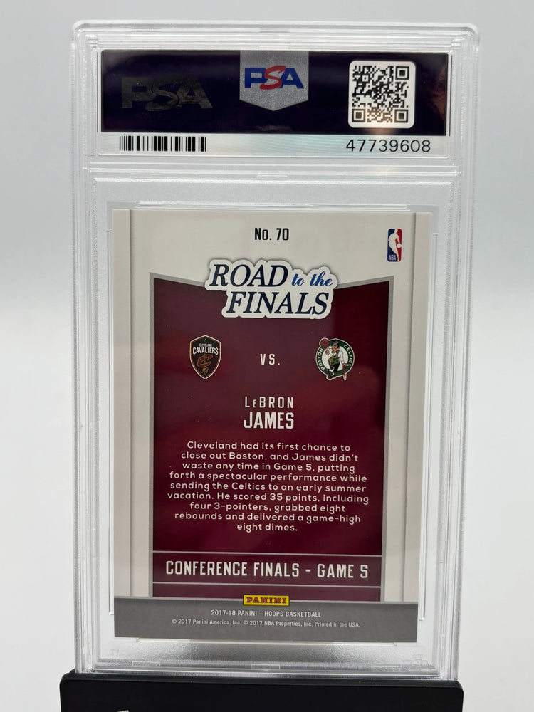 2017 Panini Hoops Road To The Finals LeBron James /499 PSA 10 Pop 3 