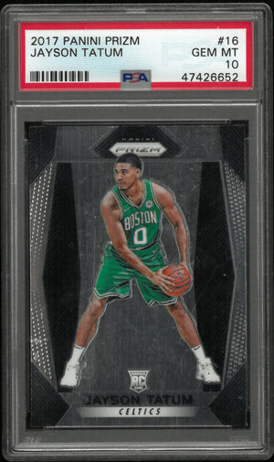 2017 Panini Prizm Basketball Jayson Tatum RC Rookie #16 PSA 10 
