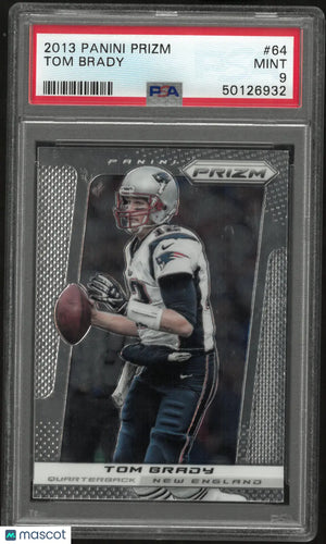 2017 Panini Prizm Football Tom Brady  PSA 9 #64 