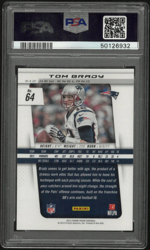 2017 Panini Prizm Football Tom Brady  PSA 9 #64 