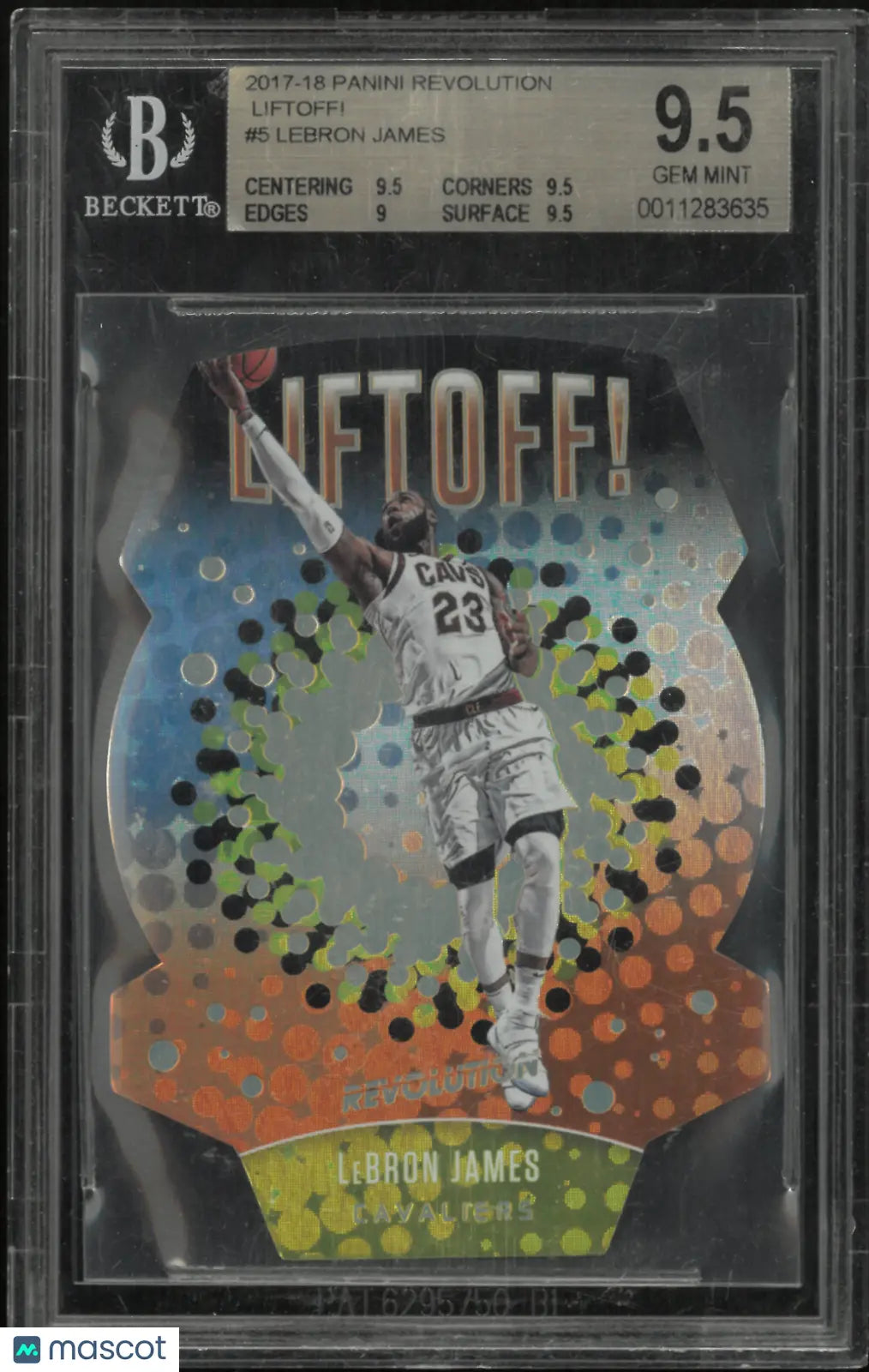 2017 Panini Revolution Liftoff! LeBron James #5 BGS 9.5 