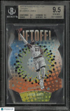 2017 Panini Revolution Liftoff! LeBron James #5 BGS 9.5 