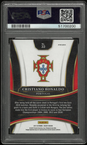 2017 Panini Select Cristiano Ronaldo Multi Color Mojo PSA 9 