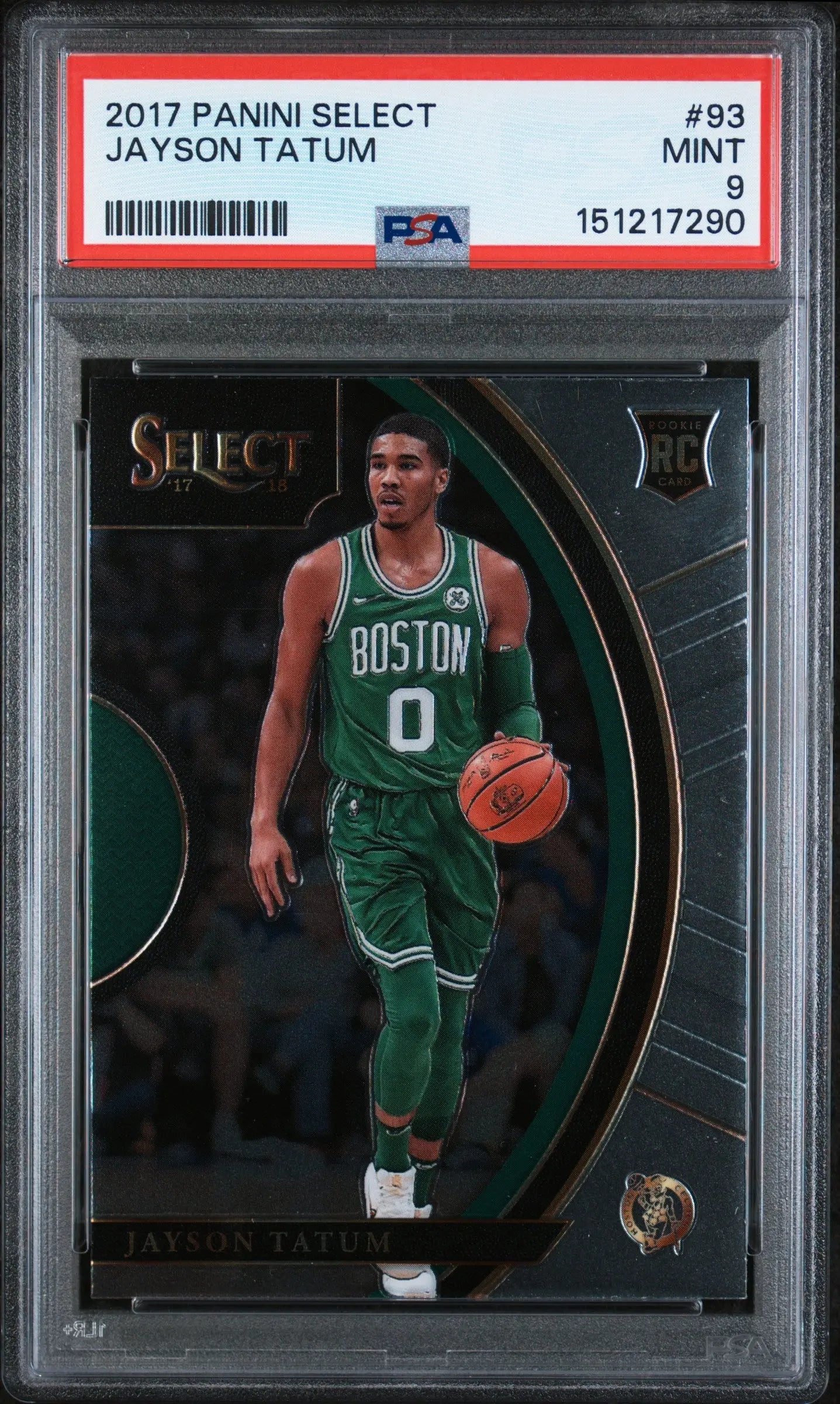 2017 Panini Select Rookie Jayson Tatum RC PSA 9 