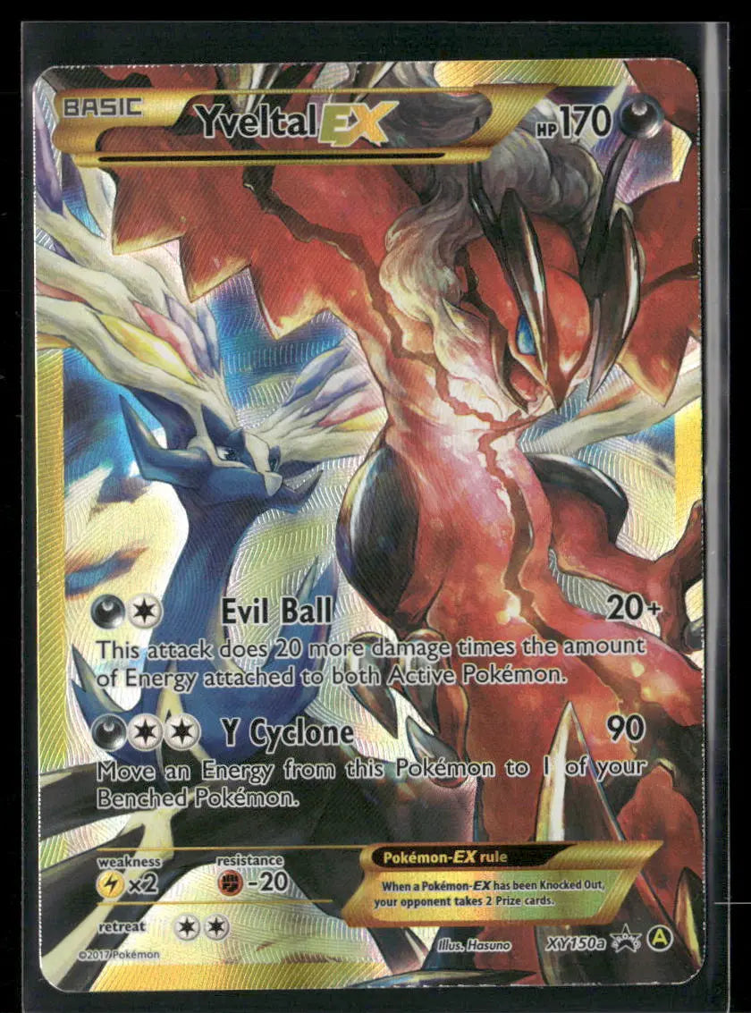 2017 Pokemon Alternate Art Promos Yveltal EX XY150a 