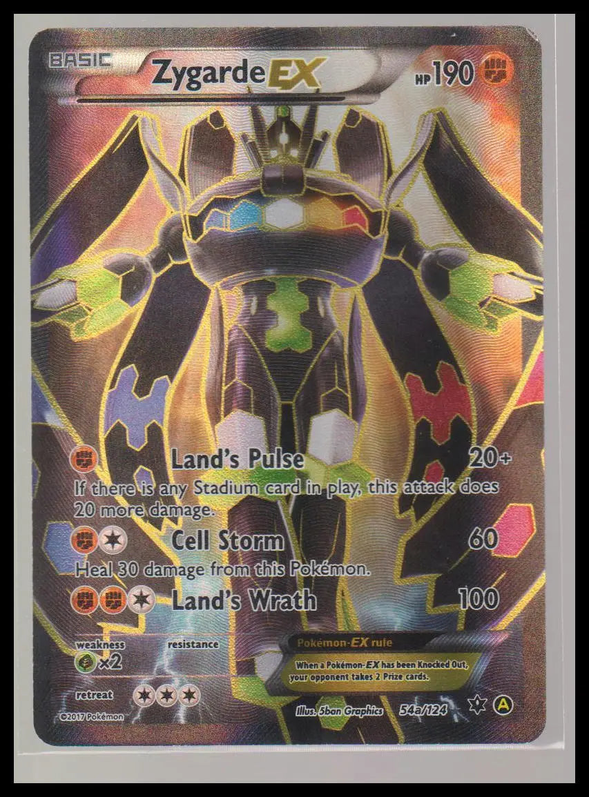 2017 Pokemon Alternate Promo Zygarde EX 52a/124 