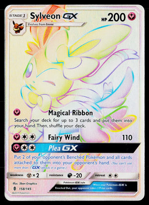 2017 Pokemon SM Guardians Rising 158/145 Sylveon GX Secret 