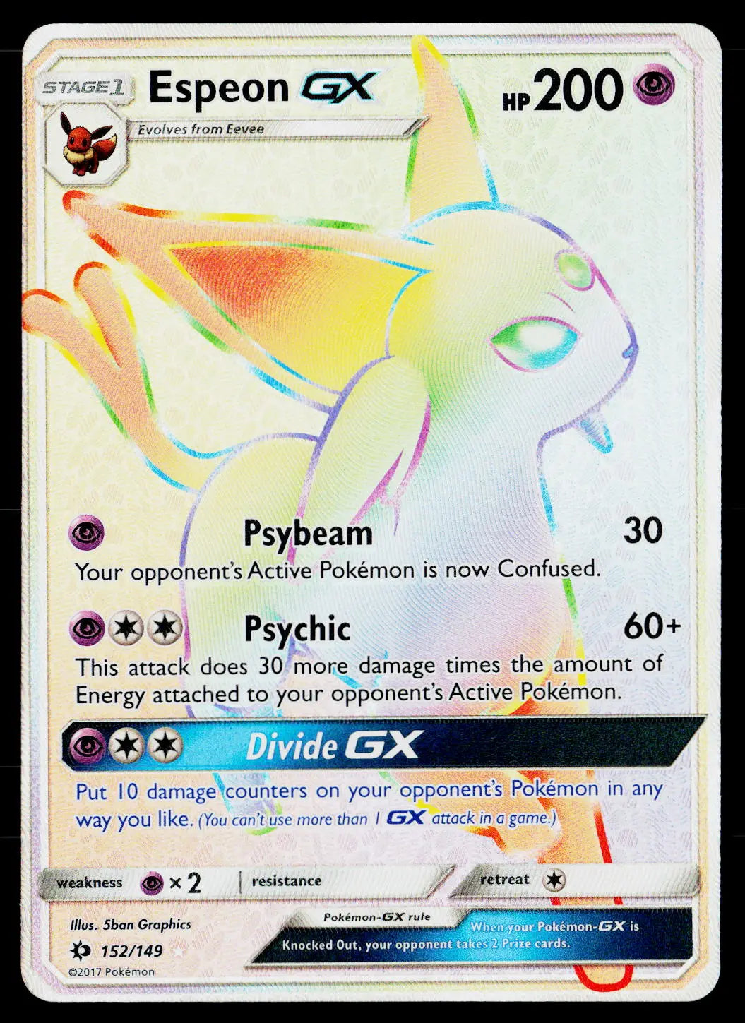 2017 Pokemon SM1S: Collection Sun #068/060 Espeon GX 
