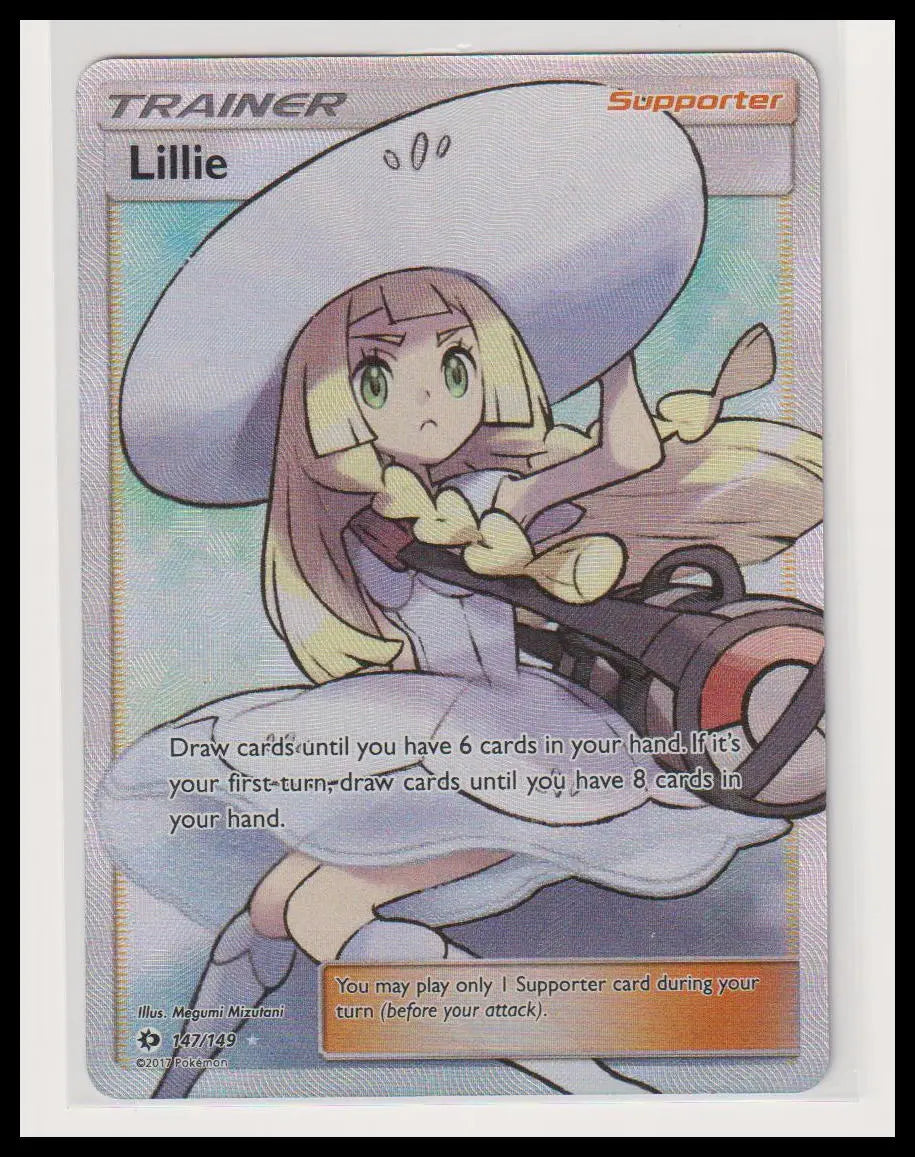 2017 Pokemon Sun & Moon Lillie Full Art 147/149 MP 