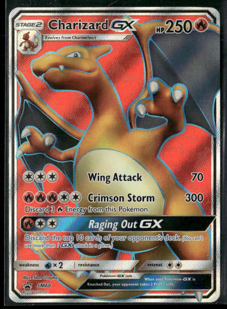 2017 Pokemon Sun & Moon Promo Charizard GX SM60 