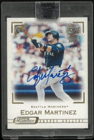 2017 Topps Archives Signature Series Topps Fusion Auto Edgar Martinez /2 