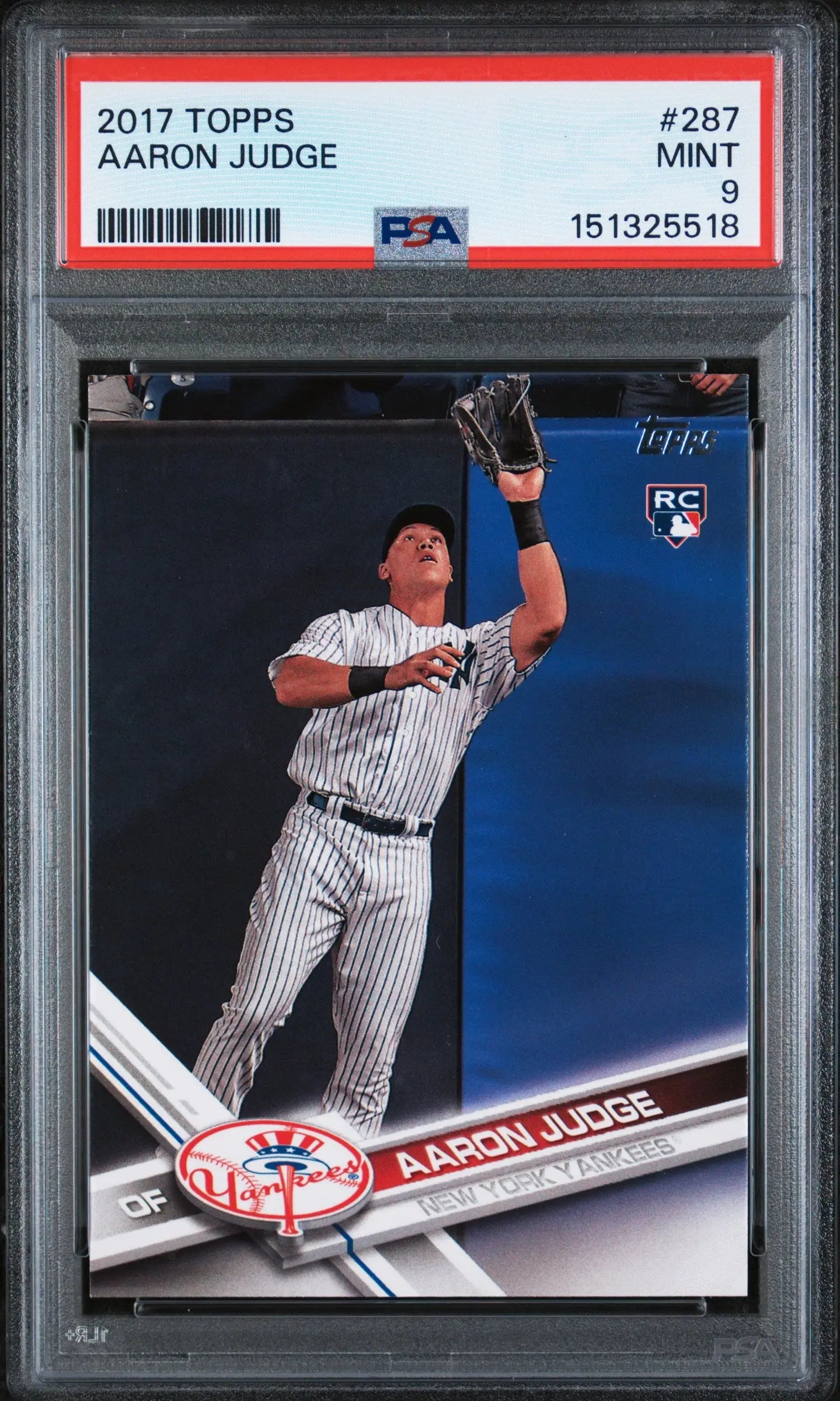 2017 Topps Baseball Rookie Aaron Judge RC PSA 9 