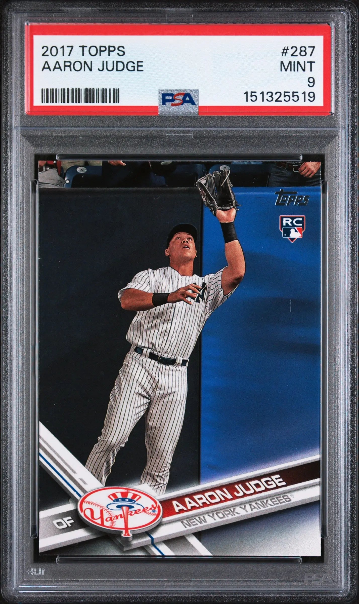 2017 Topps Baseball Rookie Aaron Judge RC PSA 9 