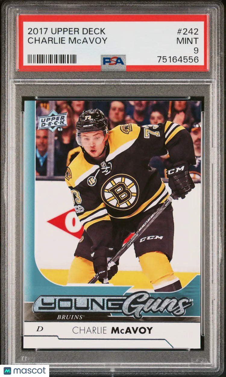 2017 Upper Deck Charlie Mcavoy Young Guns RC Rookie #242 PSA 9 