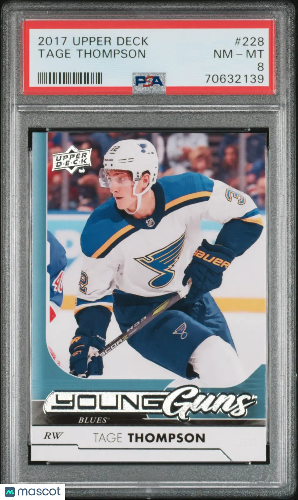 2017 Upper Deck Tage Thompson #228 PSA 8 