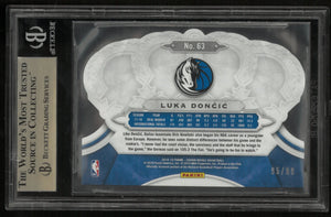2018-19 Crown Royale Crystal Rookie Luka Doncic RC /99 BGS 9.5 