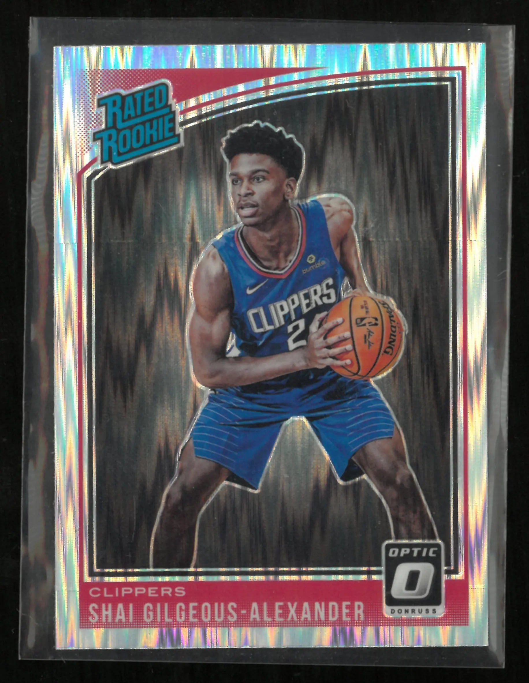 2018-19 Panini Donruss Optic Rated Rookie Shai Gilgeous-Alexander Shock RC 