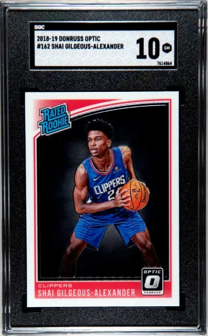 2018-19 Panini Donruss Rated Rookie Shai Gilgeous-Alexander RC SGC 10 