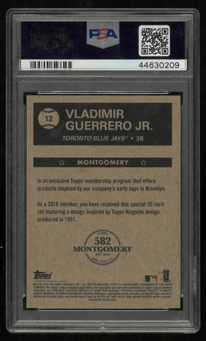 2018-19 Topps Montgomery Club 1951 Ringside 4 Vladimir Guerrero Jr. RC PSA 10 