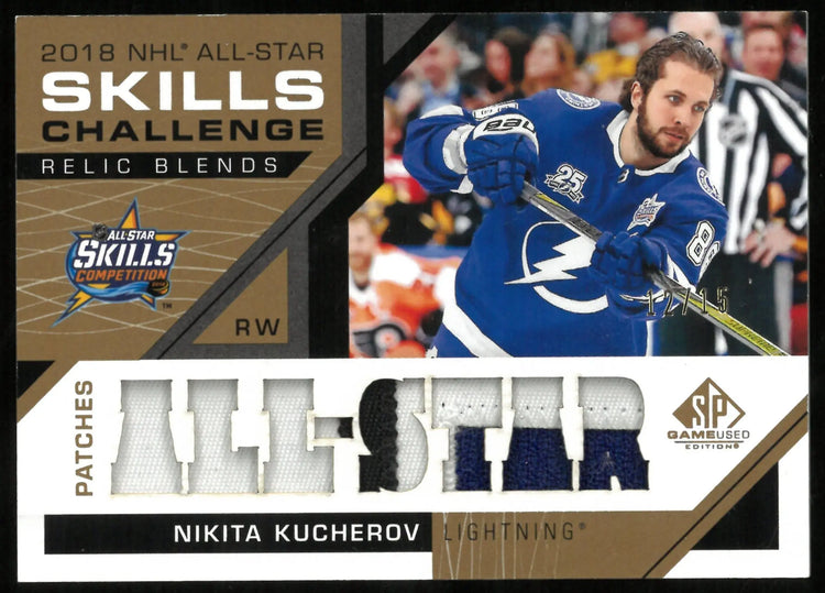 2018-19 Upper Deck SP Game Used Patches Nikita Kucherov /15 