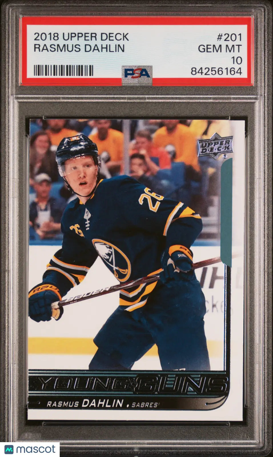 2018-19 Upper Deck Series 1 Hockey Rasmus Dahlin Young Guns RC PSA 10 