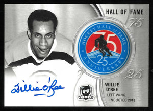 2018-19 Upper Deck The Cup Hall of Fame 75 Anniversary Auto Patch Mike Bossy 