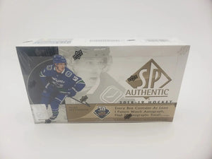 2018-19 Upper Deck UD SP Authentic Hockey Hobby Box New Sealed 