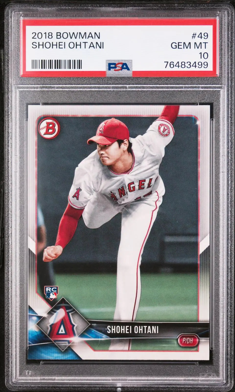 2018 Bowman Baseball Rookie Shohei Ohtani RC PSA 10 