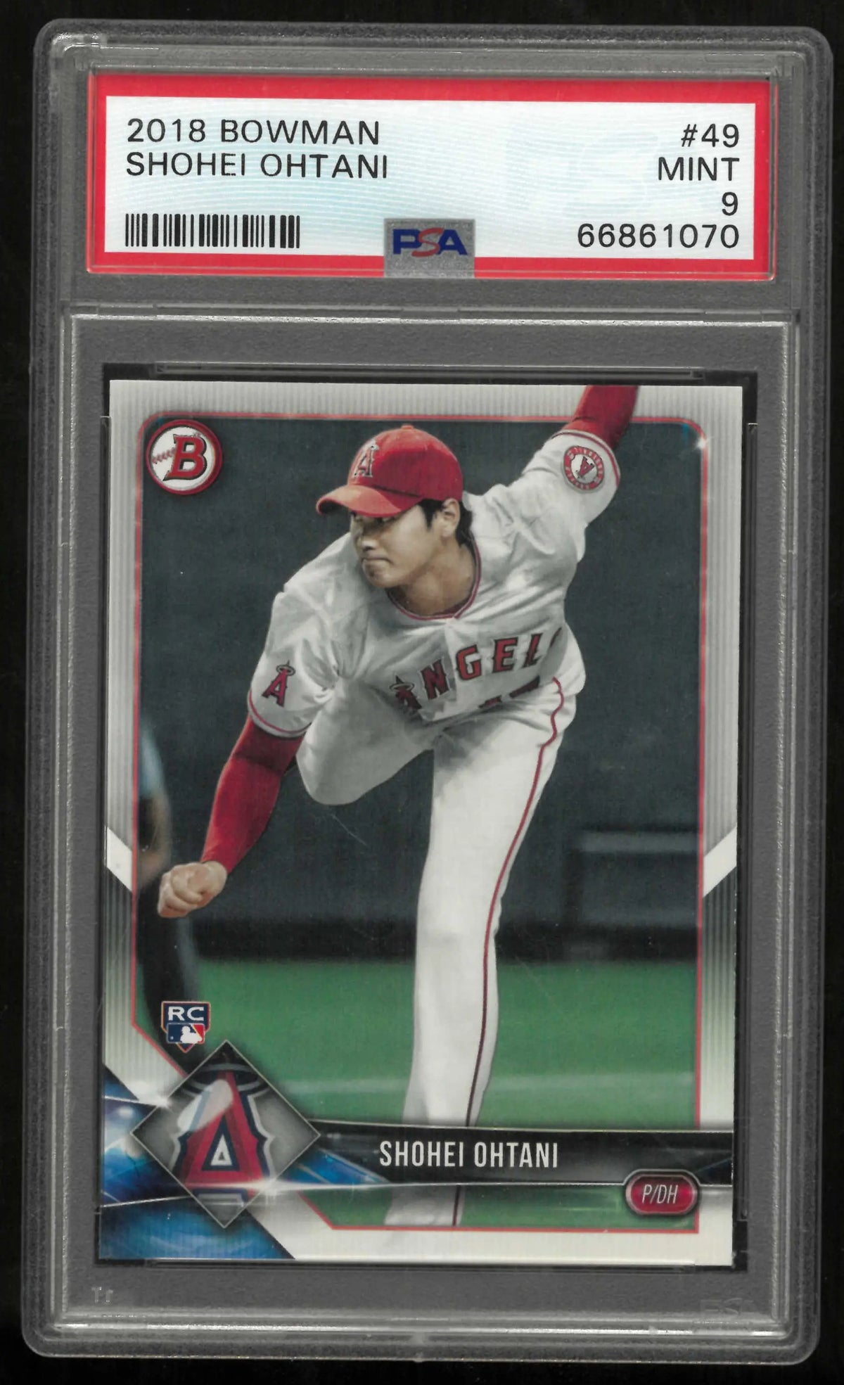 2018 Bowman Rookie Shohei Ohtani RC PSA 9 (A) 