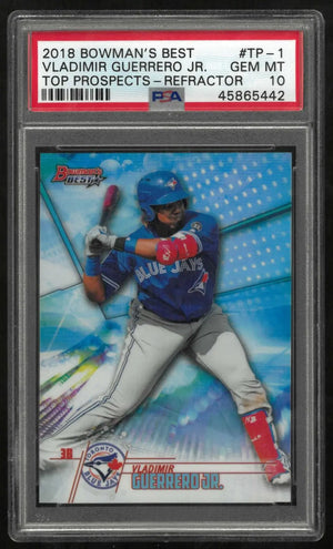 2018 Bowman's Best Top Prospects Baseball Vladimir Guerrero Jr. Refractor PSA 10 