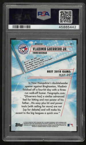 2018 Bowman's Best Top Prospects Baseball Vladimir Guerrero Jr. Refractor PSA 10 