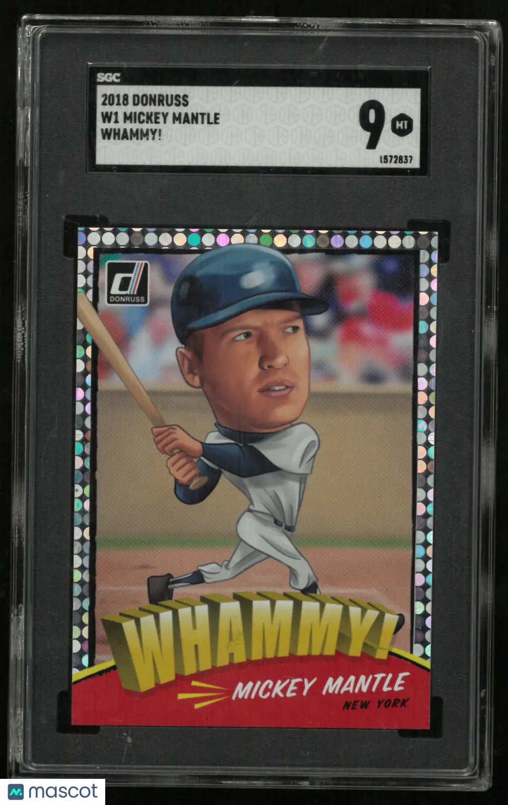 2018 Donruss Mickey Mantle #W1 Whammy! SGC 9 