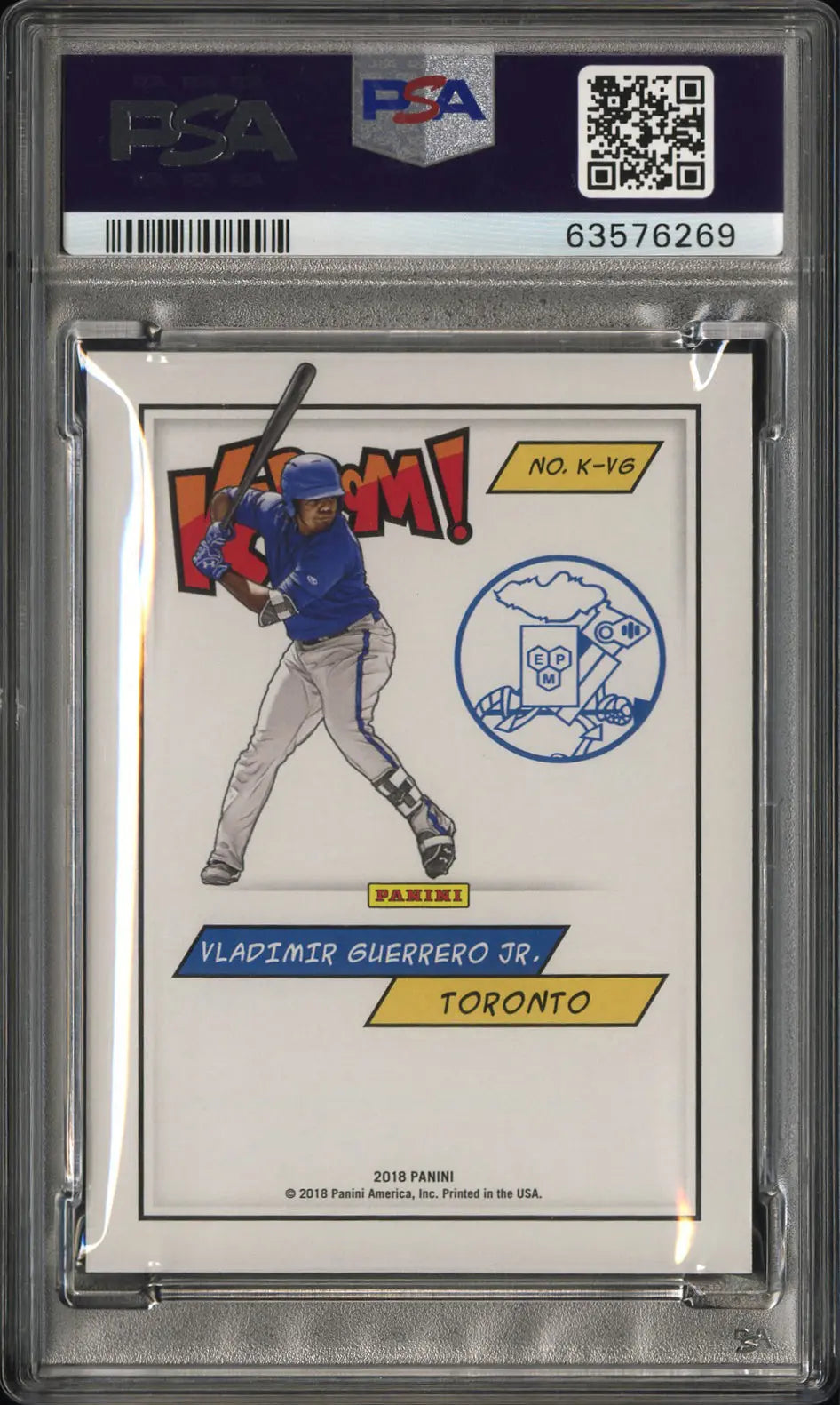 2018 Panini Baseball Kaboom! Rookie Vladimir Guerrero Jr. RC PSA 10 