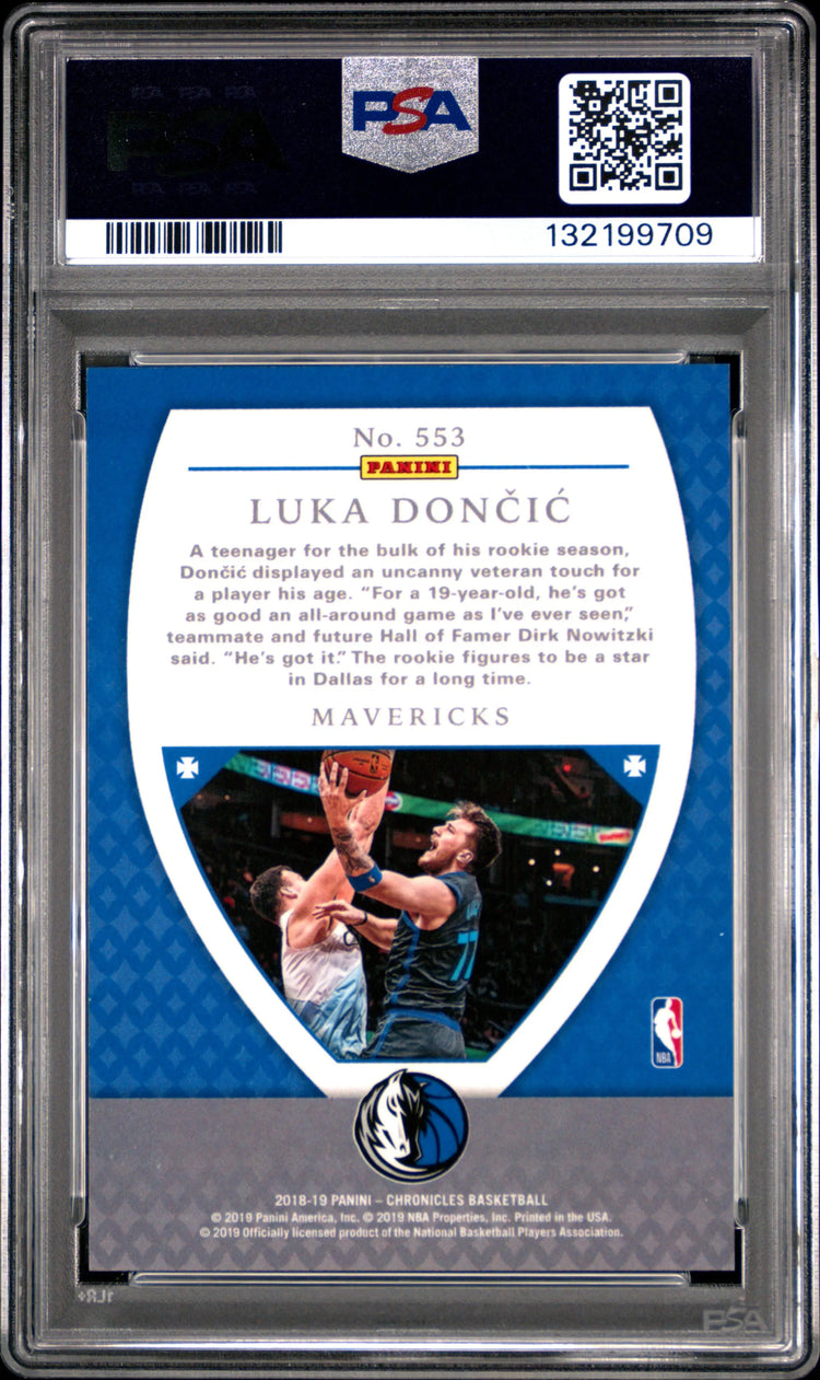 2018 Panini Chronicles Rookie Luka Doncic RC PSA 9 