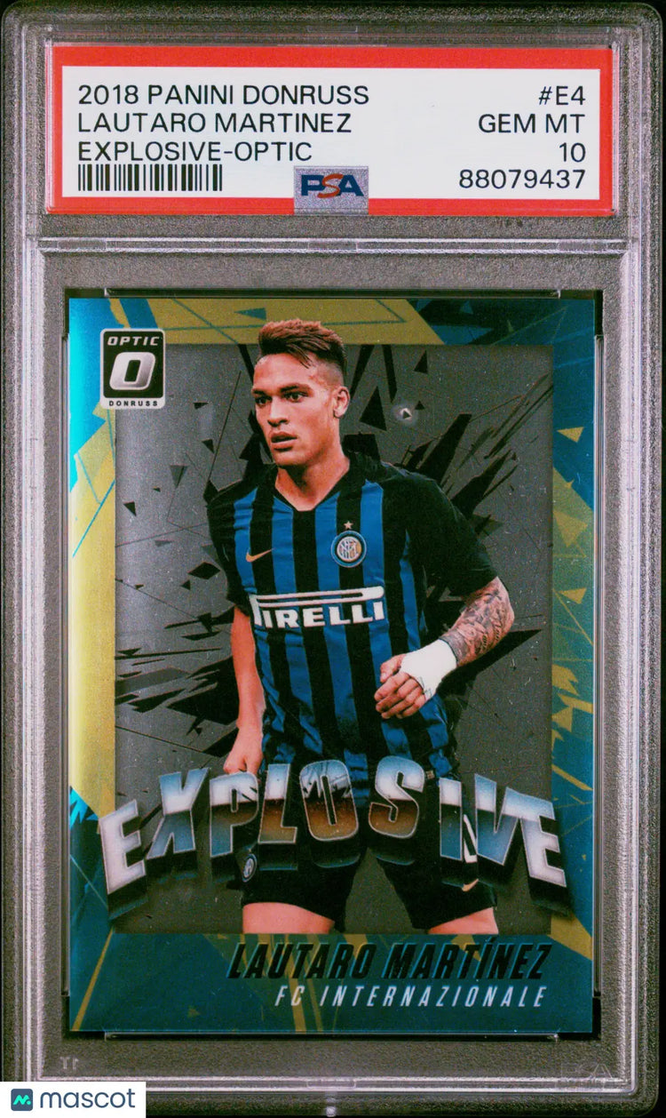 2018 Panini Donruss Explosive Optic Rookie Lautaro Martinez #E4 PSA 10 