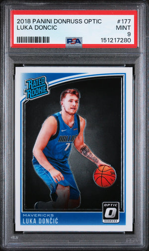 2018 Panini Donruss Optic Rated Rookie Luka Doncic RC PSA 9 