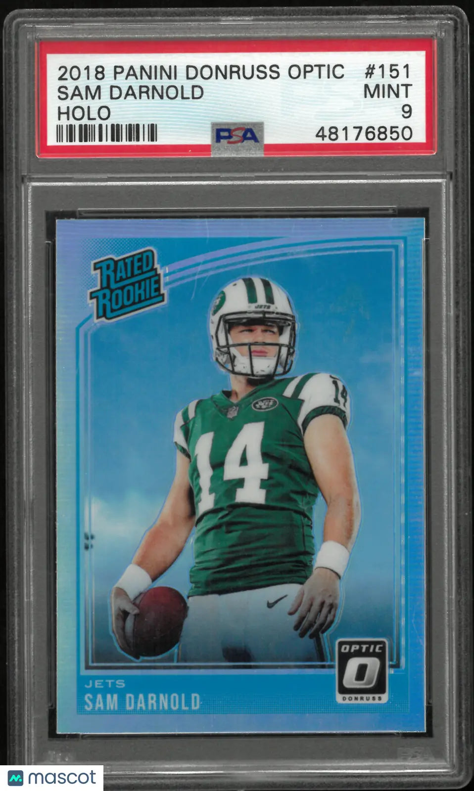 2018 Panini Donruss Optic Sam Darnold #151 Holo PSA 9 