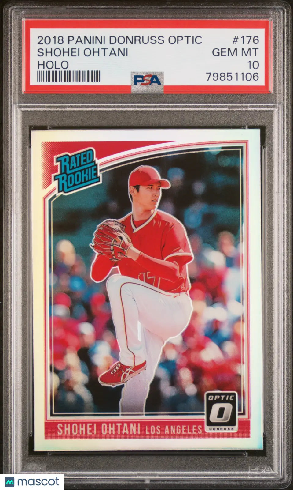 2018 Panini Donruss Optic Shohei Ohtani Rated Rookie RC Holo PSA 10 