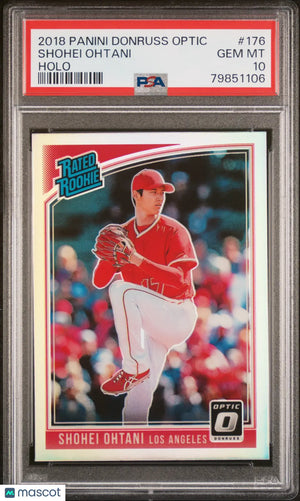 2018 Panini Donruss Optic Shohei Ohtani Rated Rookie RC Holo PSA 10 