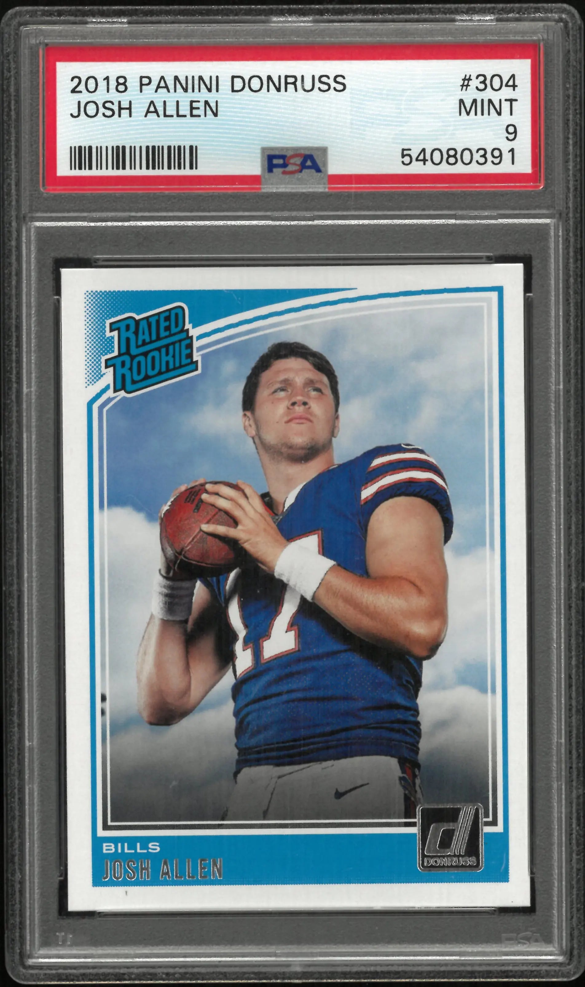 2018 Panini Donruss Rated Rookie Josh Allen RC PSA 9 