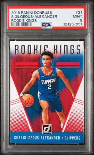 2018 Panini Donruss Rookie Kings S. Gilgeous-Alexander RC Rookie #21 PSA 9 