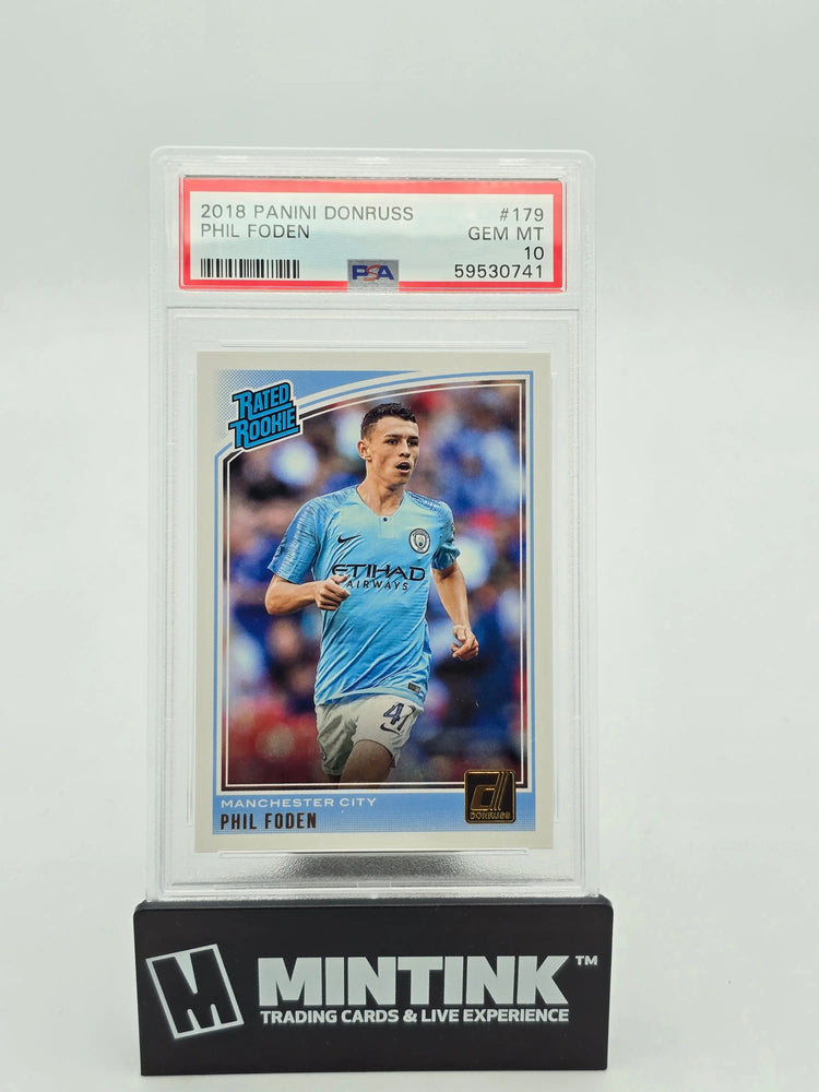 2018 Panini Donruss Soccer Phil Foden Rated Rookie PSA 10 