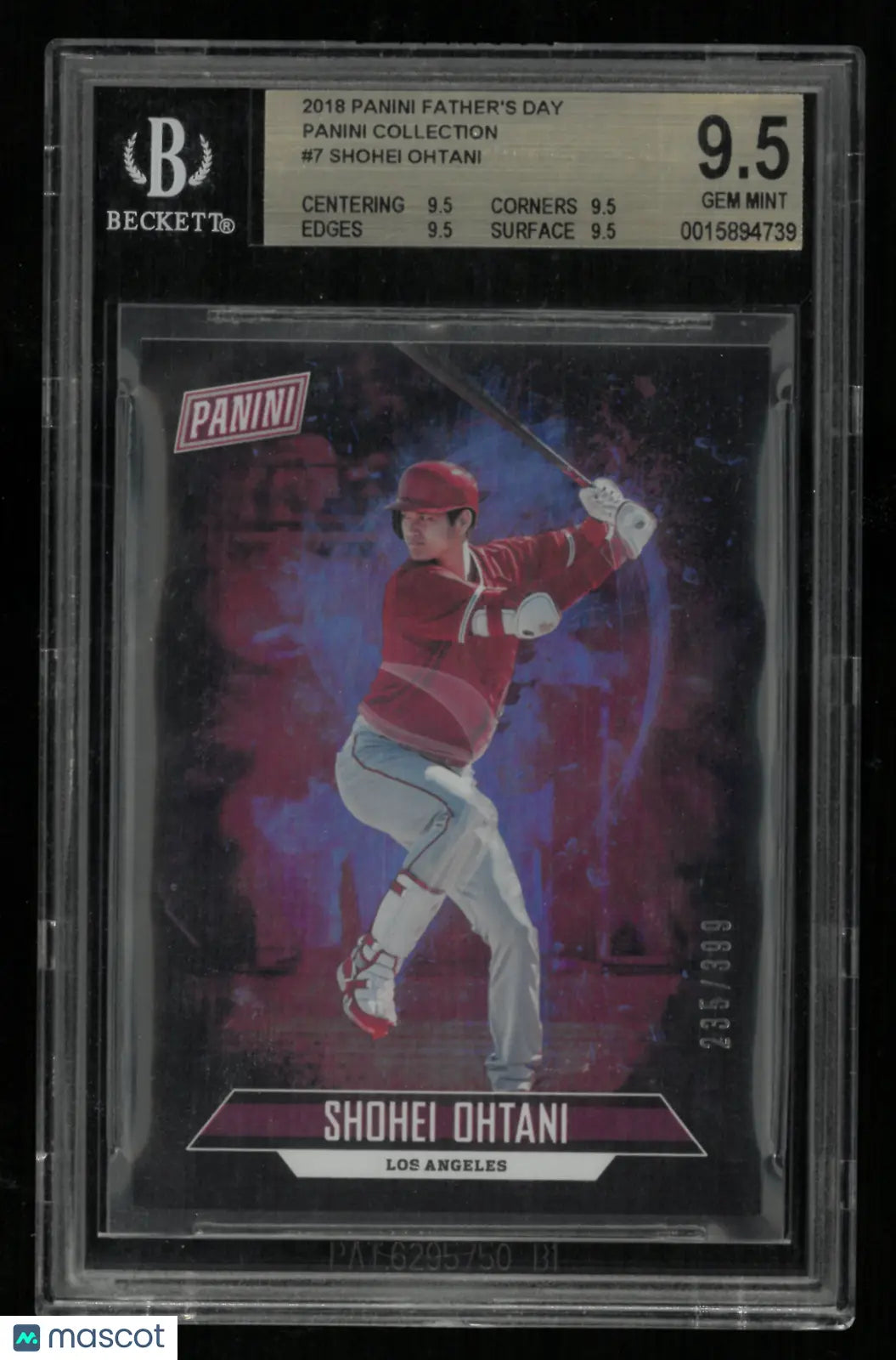 2018 Panini Father's Day Panini Collection Shohei Ohtani #7 BGS 9.5 