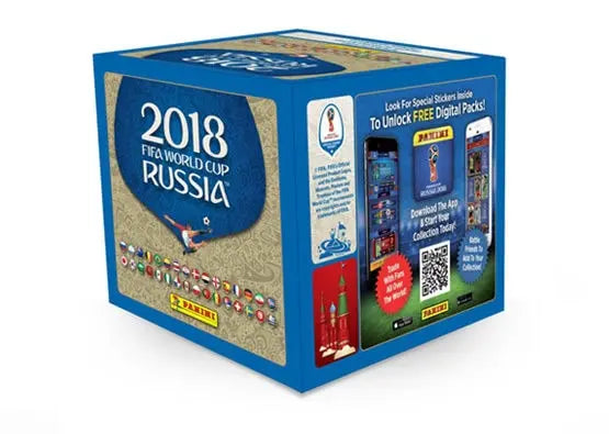 2018 Panini Fifa World Cup Russia 50ct Sticker Box 