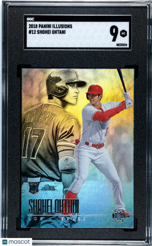 2018 Panini Illusions Rookie Shohei Ohtani #12 SGC 9 